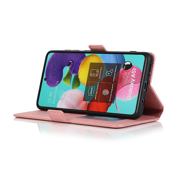 Samsung Galaxy A51 - Elegant mat pung etui Brun