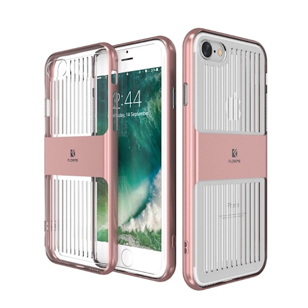 iPhone 8 - Elegant Stötabsorberande HYBRID-Skal från FLOVEME Marinblå