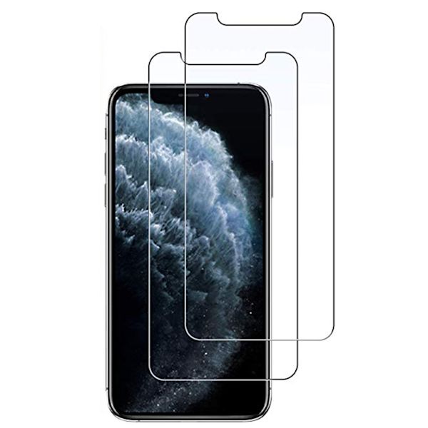 iPhone X/XS Skärmskydd 2-PACK Standard 9H Screen-Fit HD-Clear