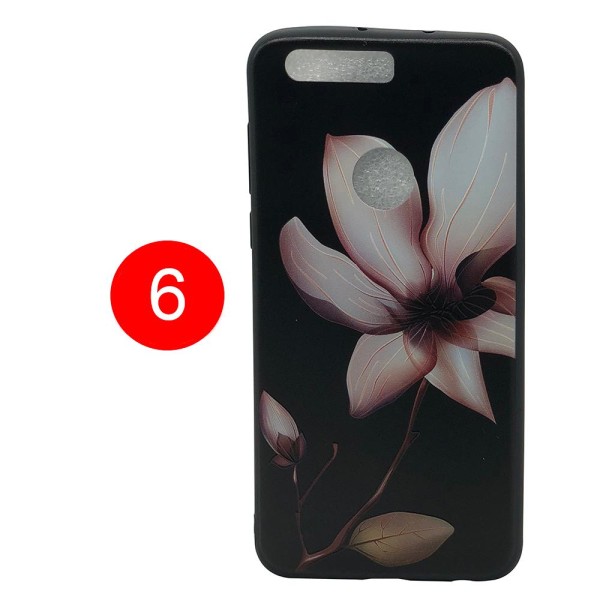 LEMAN Skal med Blom-motiv för Huawei Honor 8 5