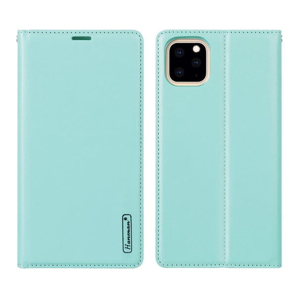 iPhone 11 Pro Max - Elegant Wallet Cover (HANMAN) Mörkblå
