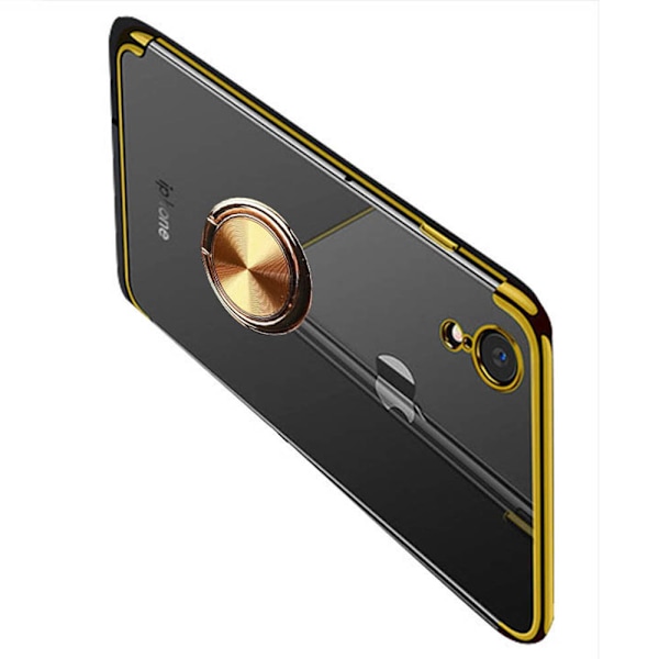 Skyddande Skal med Ringhållare - iPhone XR Silver