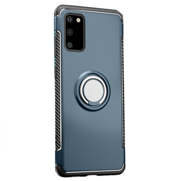 Professionellt Skal med Ringhållare - Samsung Galaxy S20 Svart