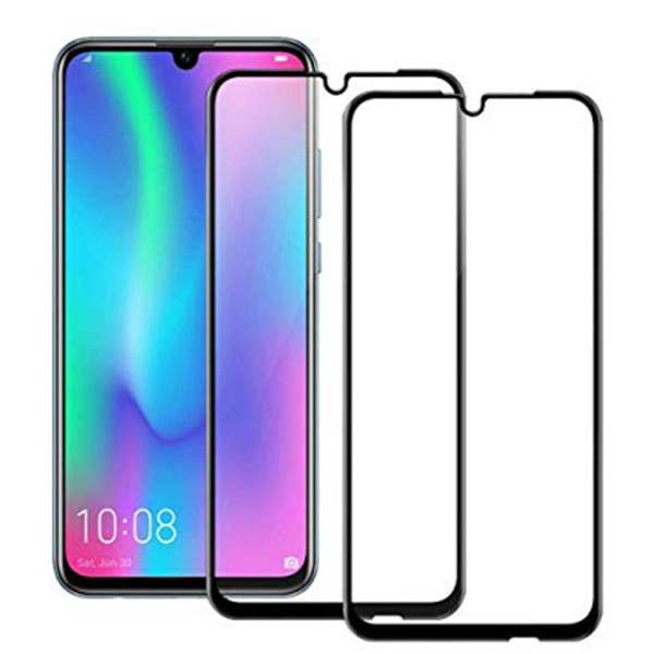 Huawei Y6 2019 skjermbeskytter 2.5D 4-PACK med ramme HD-Clear ProGuard Svart