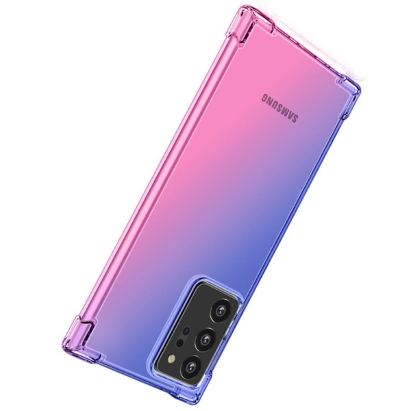 Gennemtænkt beskyttelsescover - Samsung Galaxy Note 20 Ultra Blå/Rosa