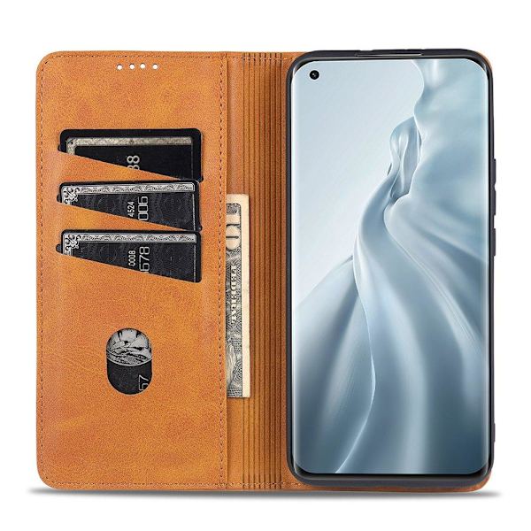 Tankevækkende pung etui - Xiaomi Mi 11 Lite Röd