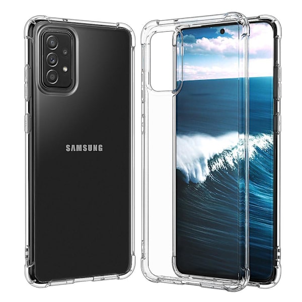 Skyddande Silikonskal - Samsung Galaxy A72 Transparent/Genomskinlig