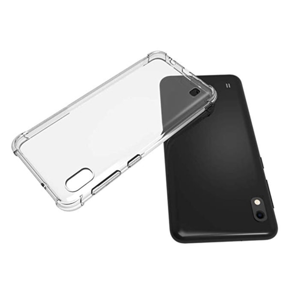 Samsung Galaxy A10 - Elegant Smart Silicone Cover (FLOVEME) Transparent/Genomskinlig