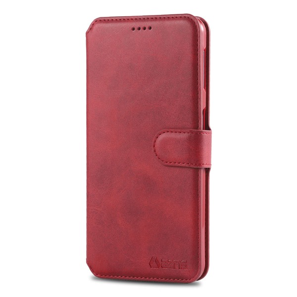 Samsung Galaxy A50 - Kraftig stødabsorberende pung etui Röd