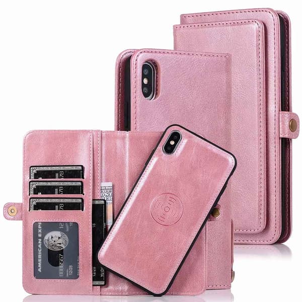 Profesjonelt Lommebokdeksel - iPhone X/XS Mörkgrön