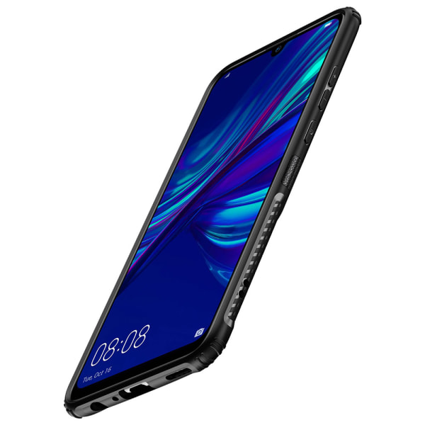 Huawei P Smart 2019 – (LEMAN) älykäs suojus jalustalla Mörkblå