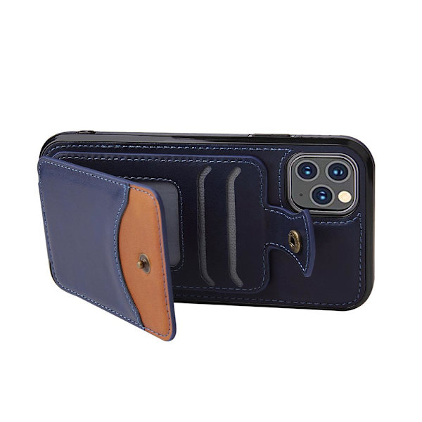 Skal med Kortfack - iPhone 11 Pro Max Mörkblå
