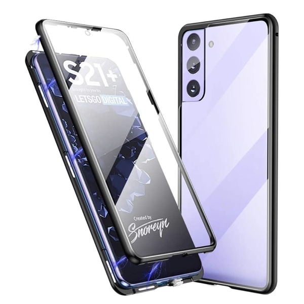 Eksklusivt dobbelt magnetisk cover - Samsung Galaxy S21 Plus Blå