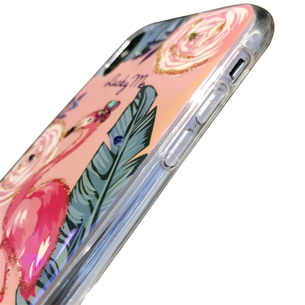 Skal i Retrodesign (Pretty Flamingo) till iPhone X/XS