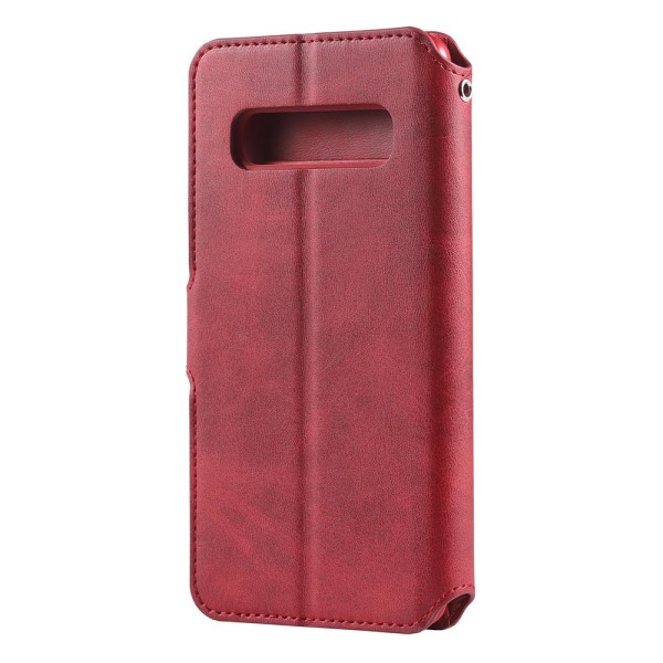 Tyylikäs tehokas lompakkokotelo - Samsung Galaxy S10 Plus Röd