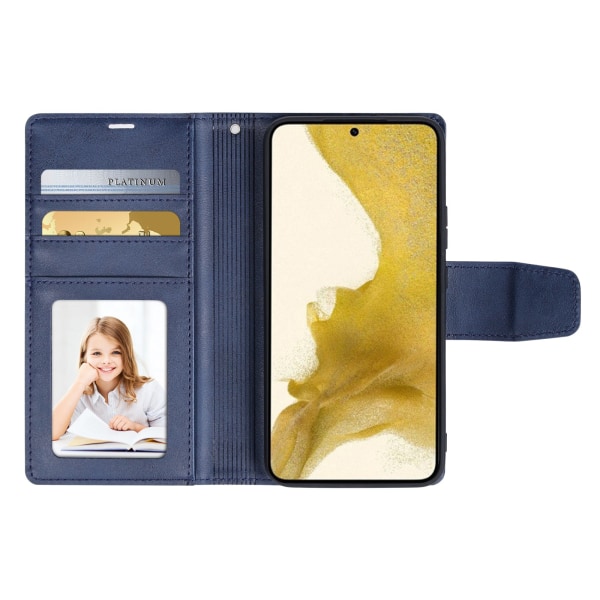 Eksklusivt 2-1 lommebokdeksel - Samsung Galaxy S22 Plus Blå