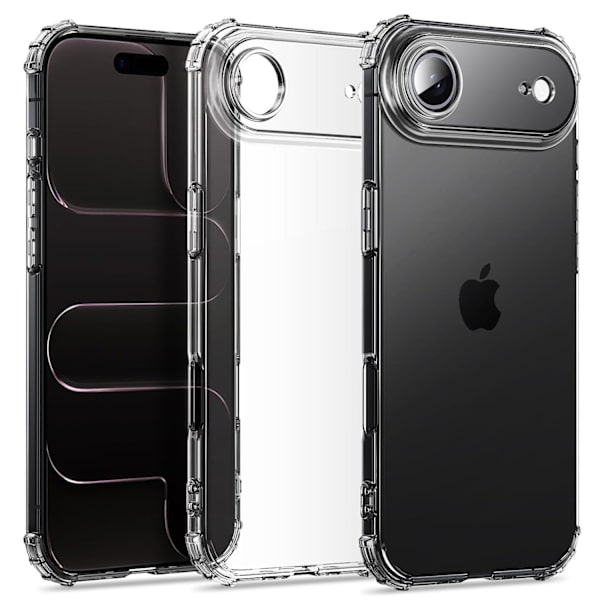 iPhone 17 Air Silikonskal - Skydd, Grepp & Stil! Blå/Rosa