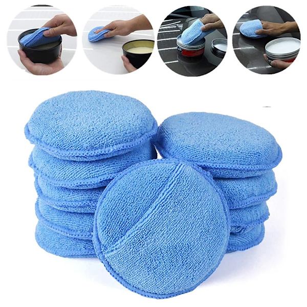 Smidig Slittålig Mikrofiber Rengörings Svamp Blå