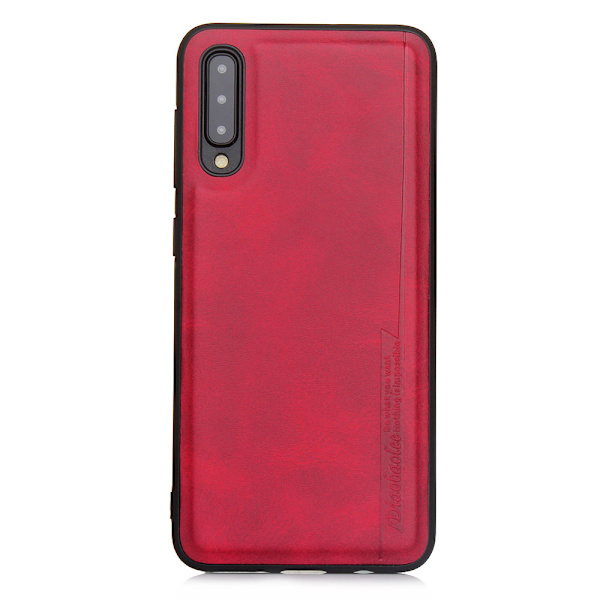 Stötdämpande Skal Pu-Läder - Samsung Galaxy A50 Svart