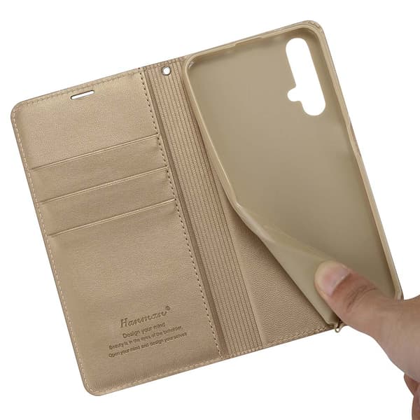 Glat (HANMAN) pung etui - Huawei Nova 5T Rosaröd