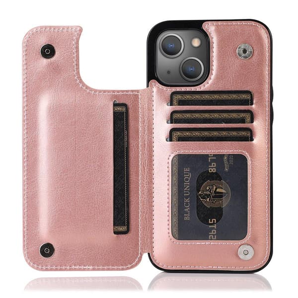 Gennemtænkt cover med kortrum - iPhone 13 Mini Svart