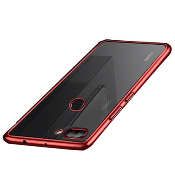 Huawei P Smart 2018 - Beskyttende silikondeksel fra Floveme Röd
