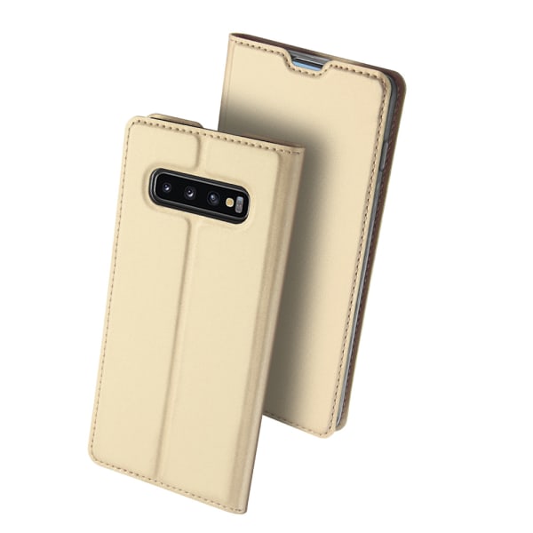 Samsung Galaxy S10+ - Elegant Fodral från Dux Ducis Guld