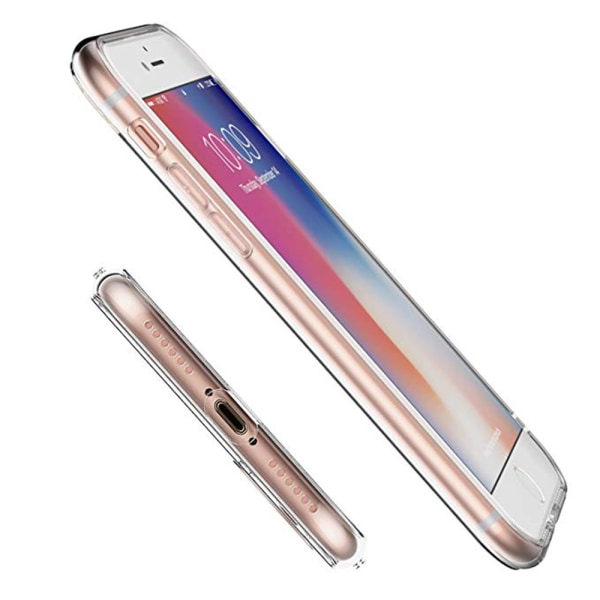 iPhone 8 Plus - Suojakuori silikonia Transparent/Genomskinlig