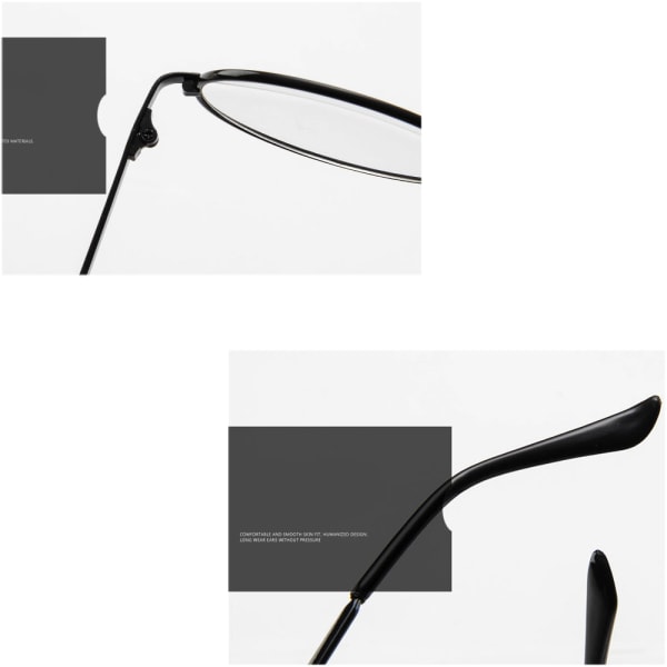 Fleksible nærsynede læsebriller (-1,0 til -6,0) Svart -3.0