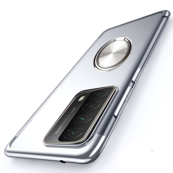 Smidigt Skal med Ringhållare - Huawei P Smart 2021 Röd