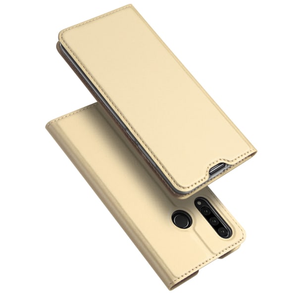 Huawei P30 Lite - Stilig Dux Ducis lommebokveske Guld