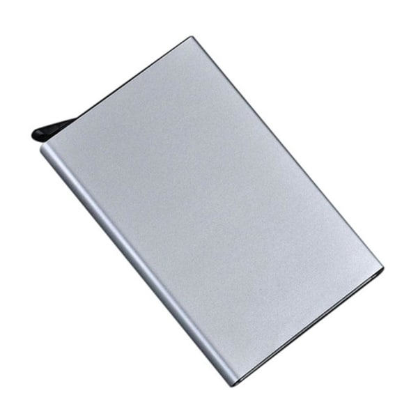 Stilsäker Praktiskt RFID-Skydd Korthållare Silver