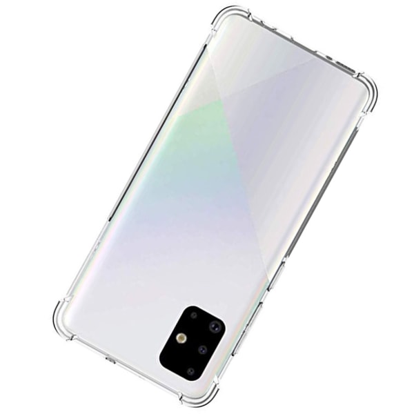 Samsung Galaxy A71 - Stilfuldt silikonecover Transparent/Genomskinlig