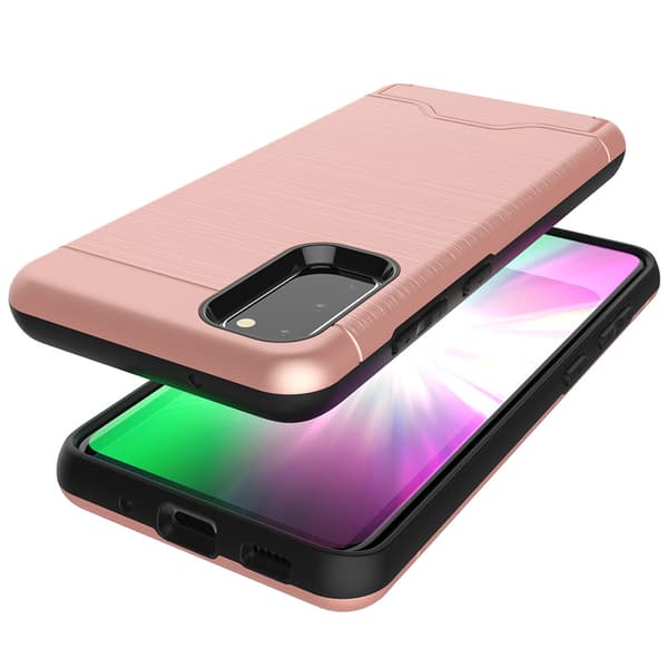 Glat Jensen Cover med kortholder - Samsung Galaxy S20 Grön