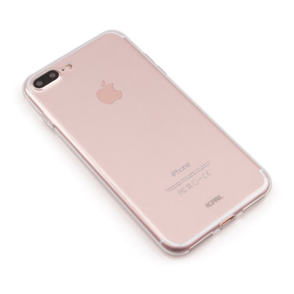 iPhone 8 Plus - Skyddande Skal i Silikon Transparent/Genomskinlig