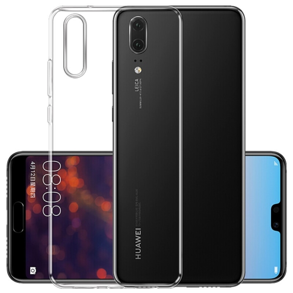 Smart Silicone Cover (Ruff-Grip) Huawei P20:lle Transparent/Genomskinlig