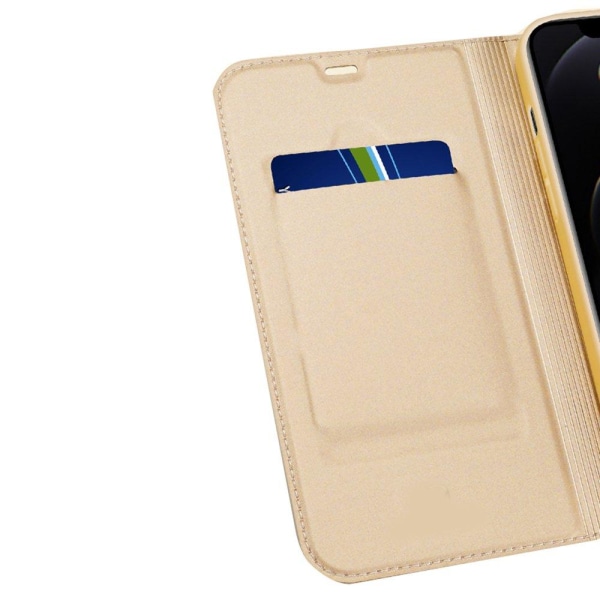 Effektivt stilig lommebokdeksel - iPhone 12 Mini Guld