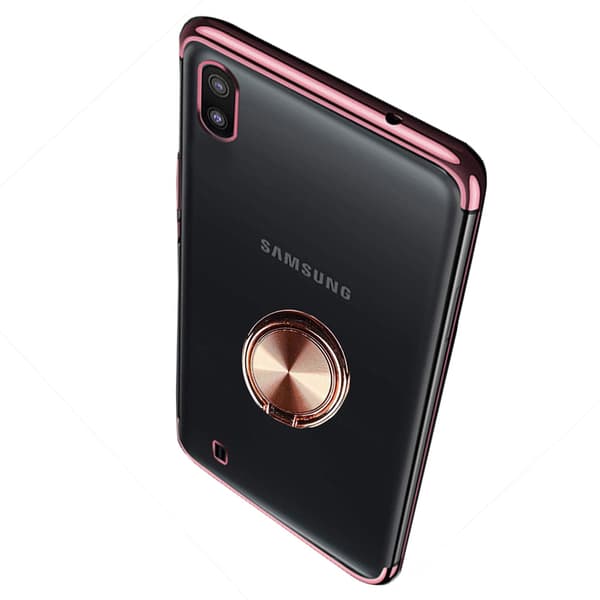 Stilfuldt etui Ringholder Floveme - Samsung Galaxy A10 Silver