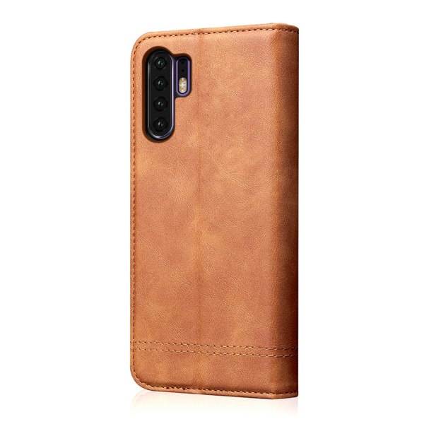 Huawei P30 Pro - Stilig deksel med kortrom (LEMAN) Svart