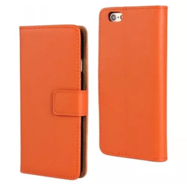 Stilrent Praktiskt VINTAGE Plånboksfodral i läder iPhone 7 PLUS Röd