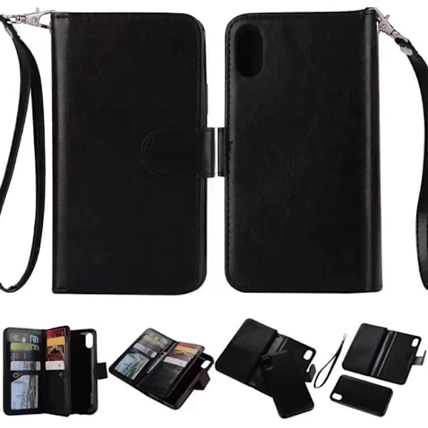 Smart Dobbelt Etui til iPhone X/XS Röd