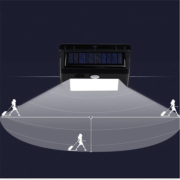 Högkvalitativ Solcells PIR Automatisk Utomhusbelysning 20 LED