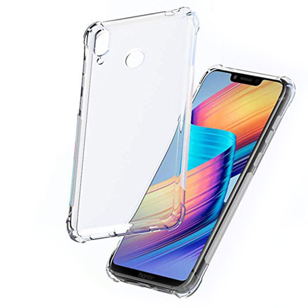 Kraftfullt Silikonskal Tjocka Hörn - Huawei Honor Play Transparent/Genomskinlig