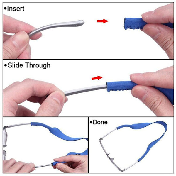 Praktisk Brille/Solbrille Snøre Grön