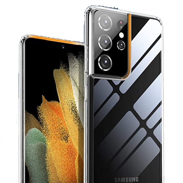 Støtdempende silikondeksel (Floveme) - Samsung Galaxy S21 Ultra Transparent