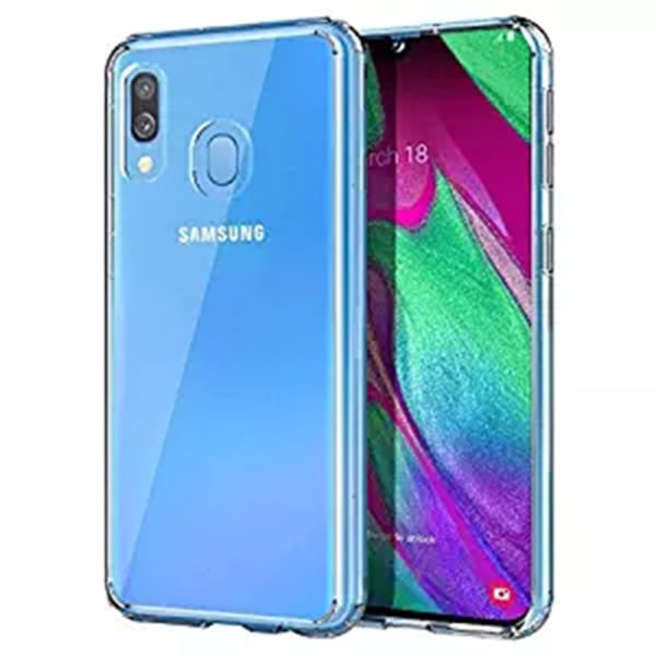 Stötdämpande Silikonskal - Samsung Galaxy A40 Transparent/Genomskinlig