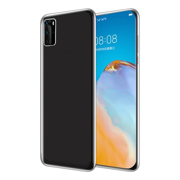 Genomtänkt Dubbelskal i Silikon - Huawei P40 Pro Transparent