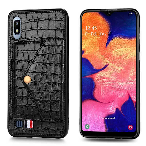 Smidigt Skal med Korthållare - Samsung Galaxy A10 Grön