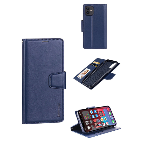 HANMAN Plånboksfodral - iPhone 12 Marinblå