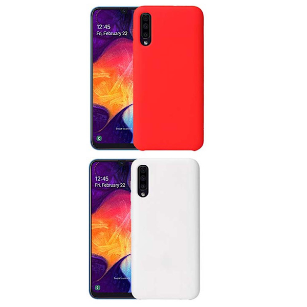 Skyddande Matt (NKOBEE) Silikonskal - Samsung Galaxy A50 Mörkblå